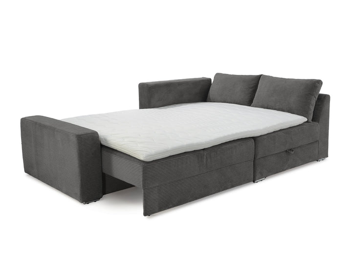 Ecksofa ausgezogen Schlafposition, Topper