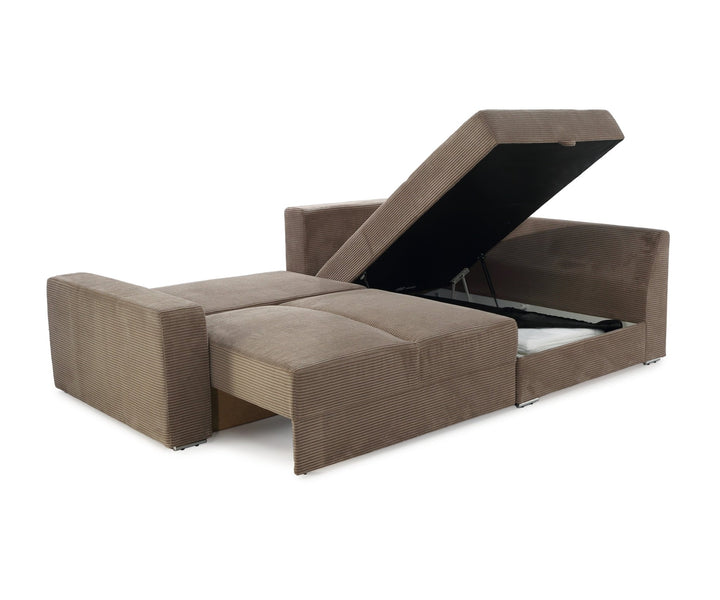 Ecksofa Bettkasten offen