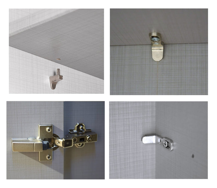 Schwebetürenschrank Kleiderschrank 3-türig B300/H216/T65 cm in Sand Grau mit Glasfront inkl. Vollausstattung