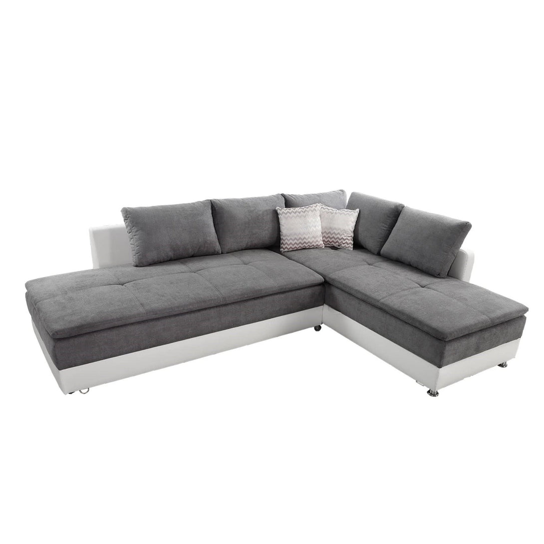 Ecksofa-Dauerschläfer Doppelbett Boxspring 7-Zonen-Tonnentaschenfederk – luma-home
